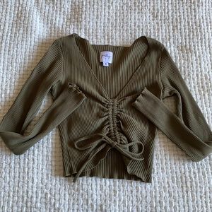 Princess Polly long sleeve ruched top